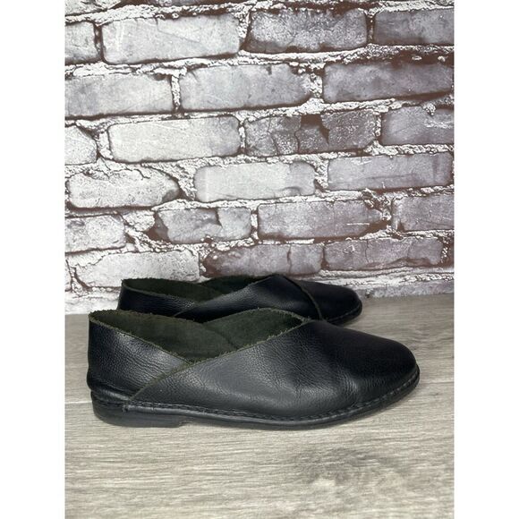 Petrucha Handmade Black Leather Slip On Casual Flats Shoes Women’s 41EU/10.5M US - Picture 8 of 16